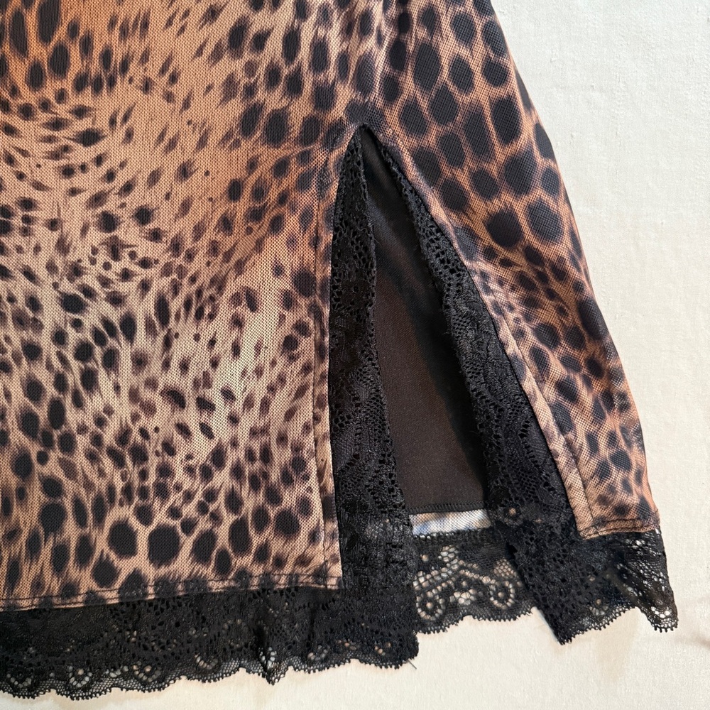 Motel Rocks Leopard Print Mini Dress - Picture 3 of 4